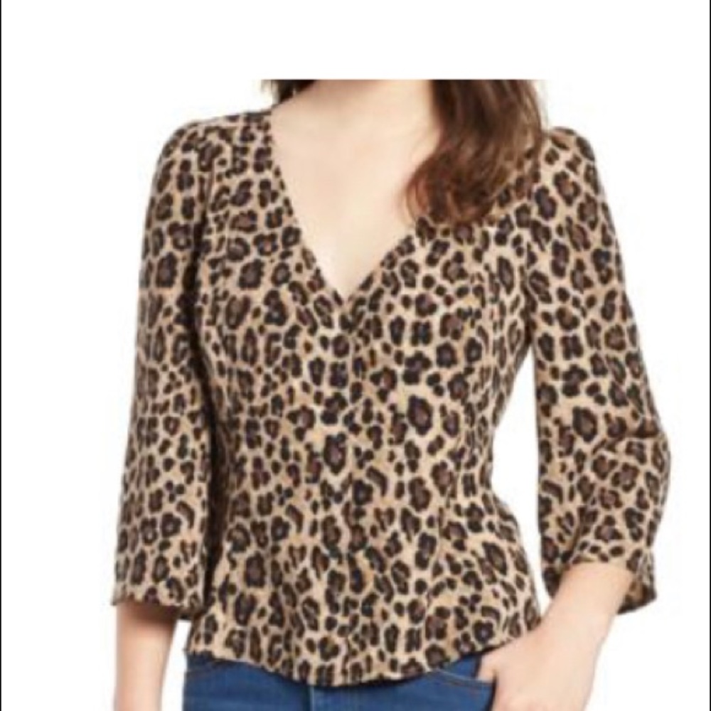 Brand new leopard blouse